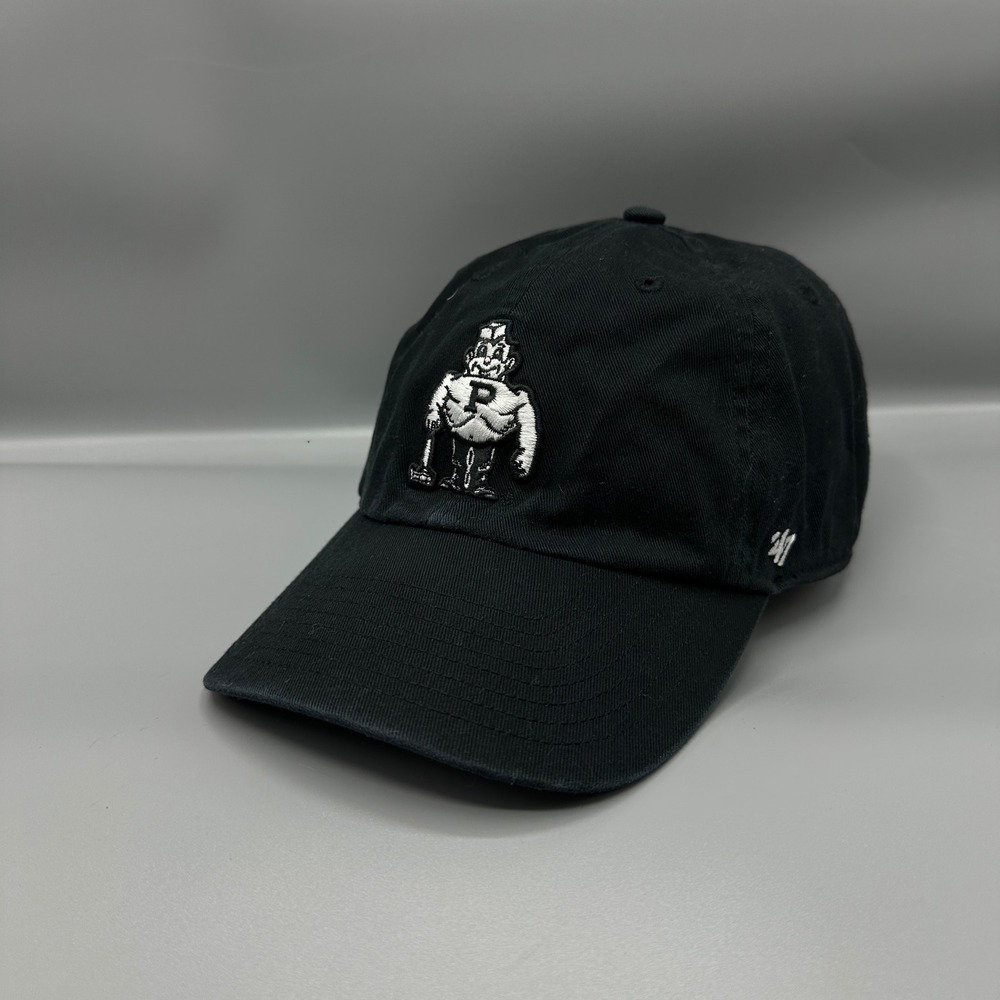 47 Brand Purdue Boilermakers College Vault Hat Black Purdue Pete Strapback Cap